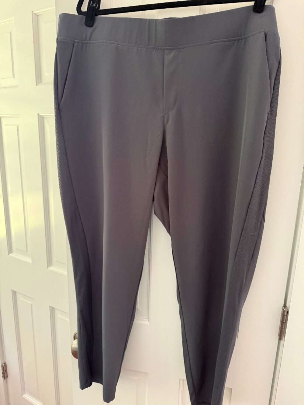 RBX City Stretch Ribbed Ankle Pant - Smoke Blue